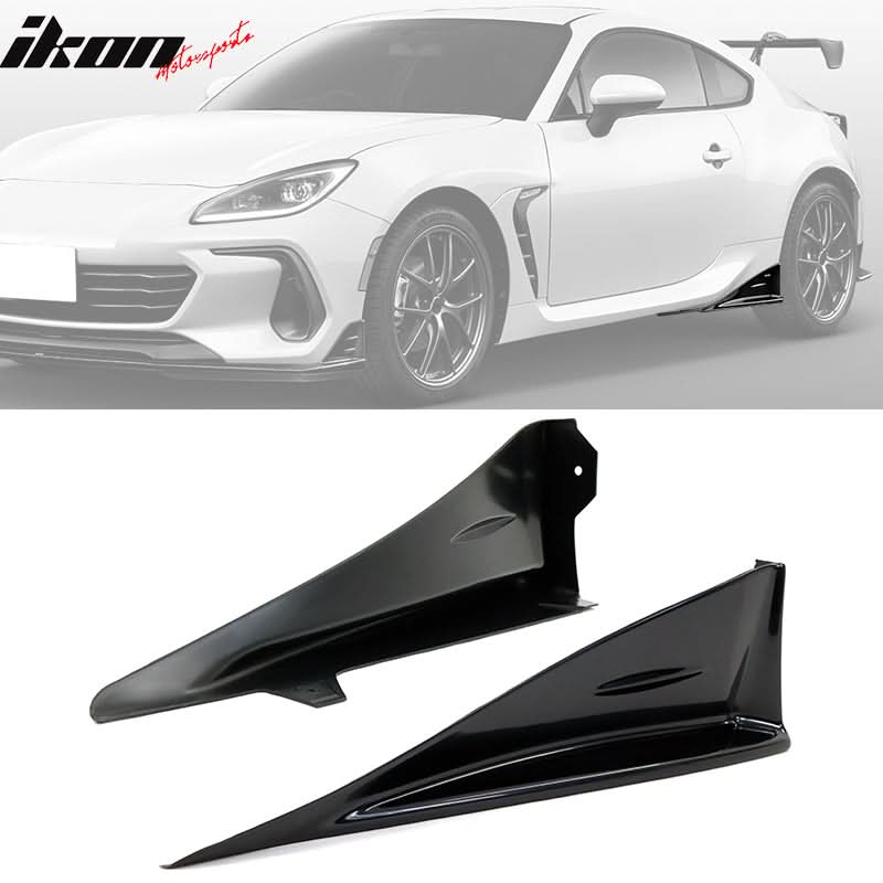 2022-2025 Subaru BRZ STI Style Red Front Lip Cover Side Strake ABS - Image 15