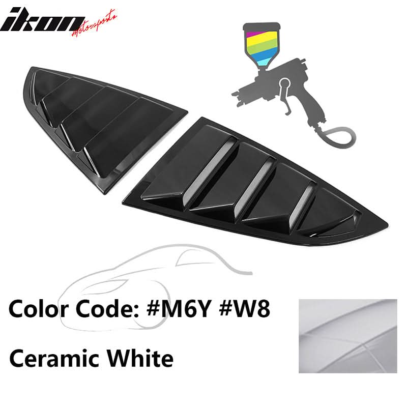 2022-2025 Subaru BRZ Toyota GR86 2DR IKON Style Window Louver PC - Image 24