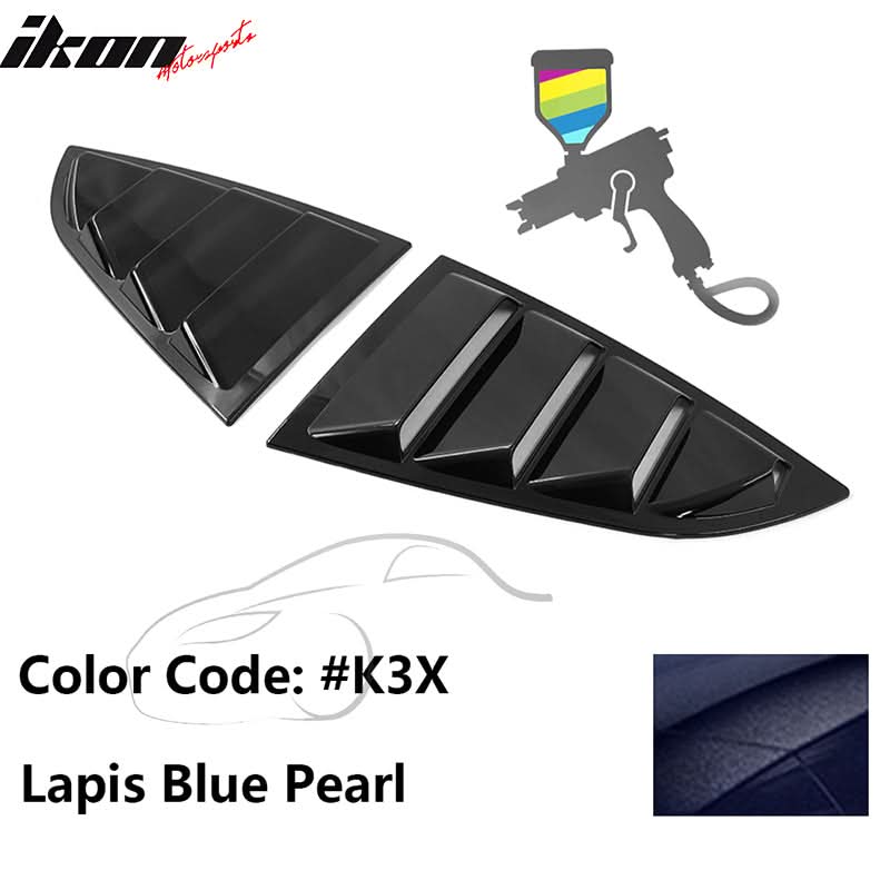 2022-2025 Subaru BRZ Toyota GR86 2DR IKON Style Window Louver PC - Image 28