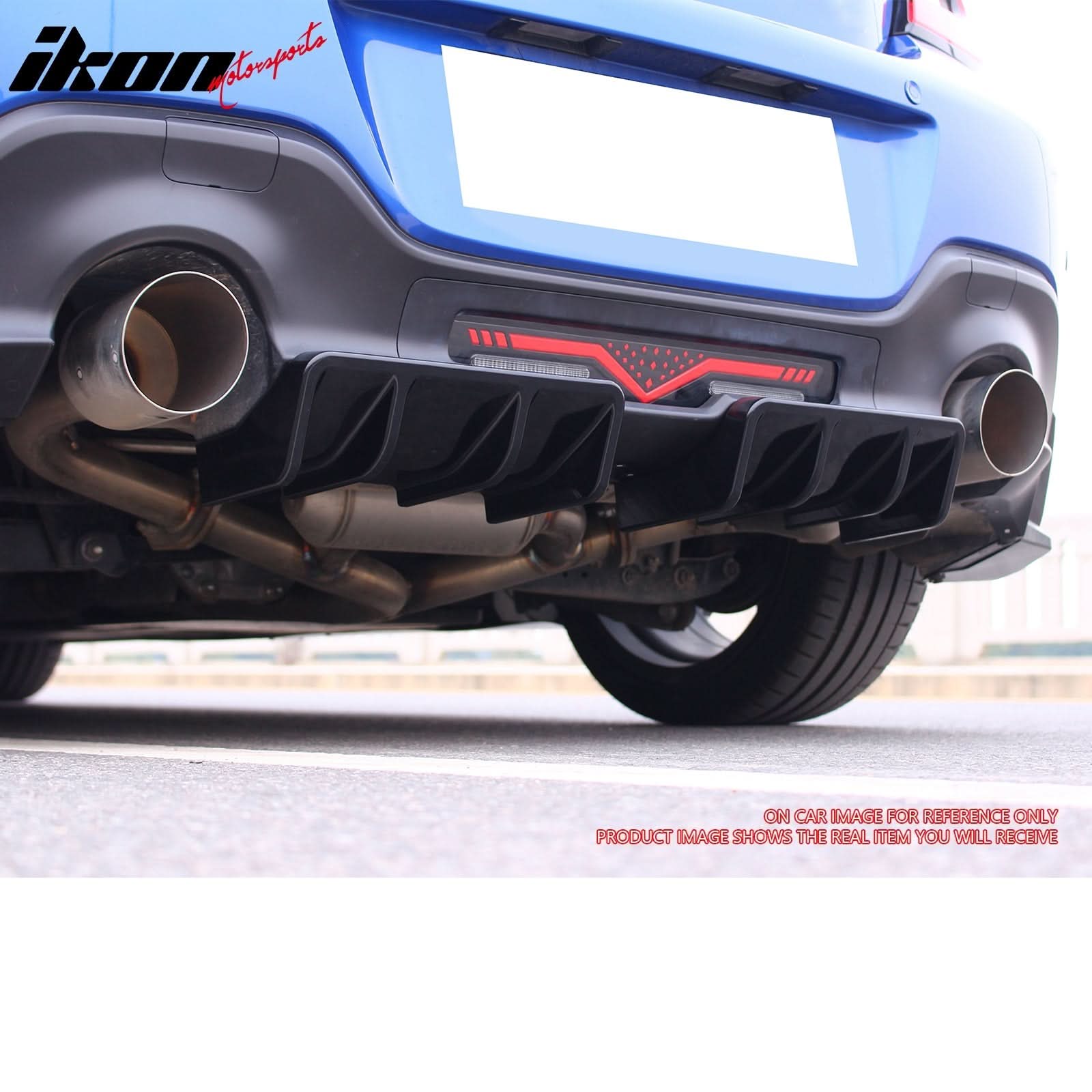 2022-2025 Subaru BRZ & Toyota GR86 JDM Style Matte Black Rear Diffuser - Image 2