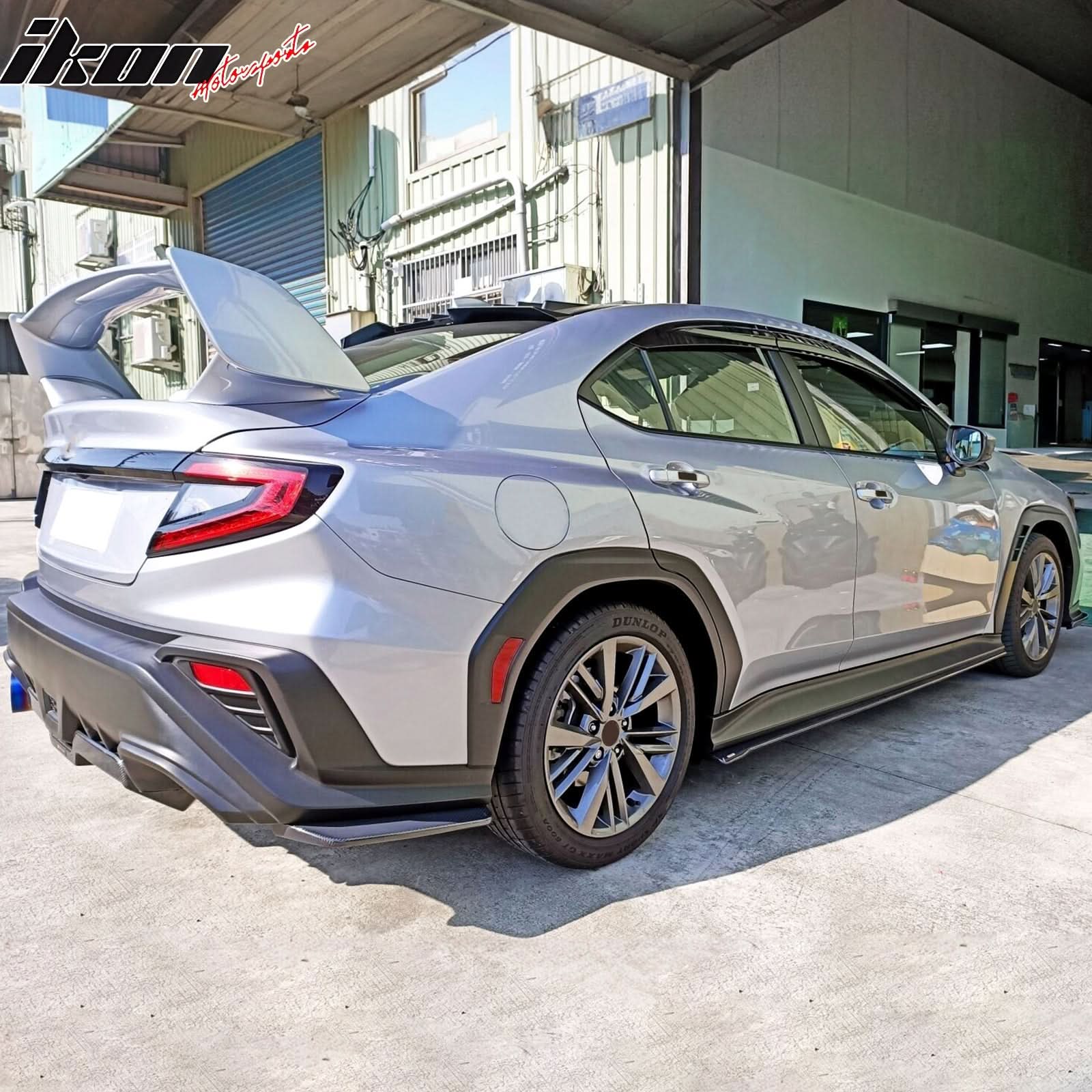 2022-2025 Subaru WRX Unpainted Side Skirts Extension Rocker Panel Pair - Image 2