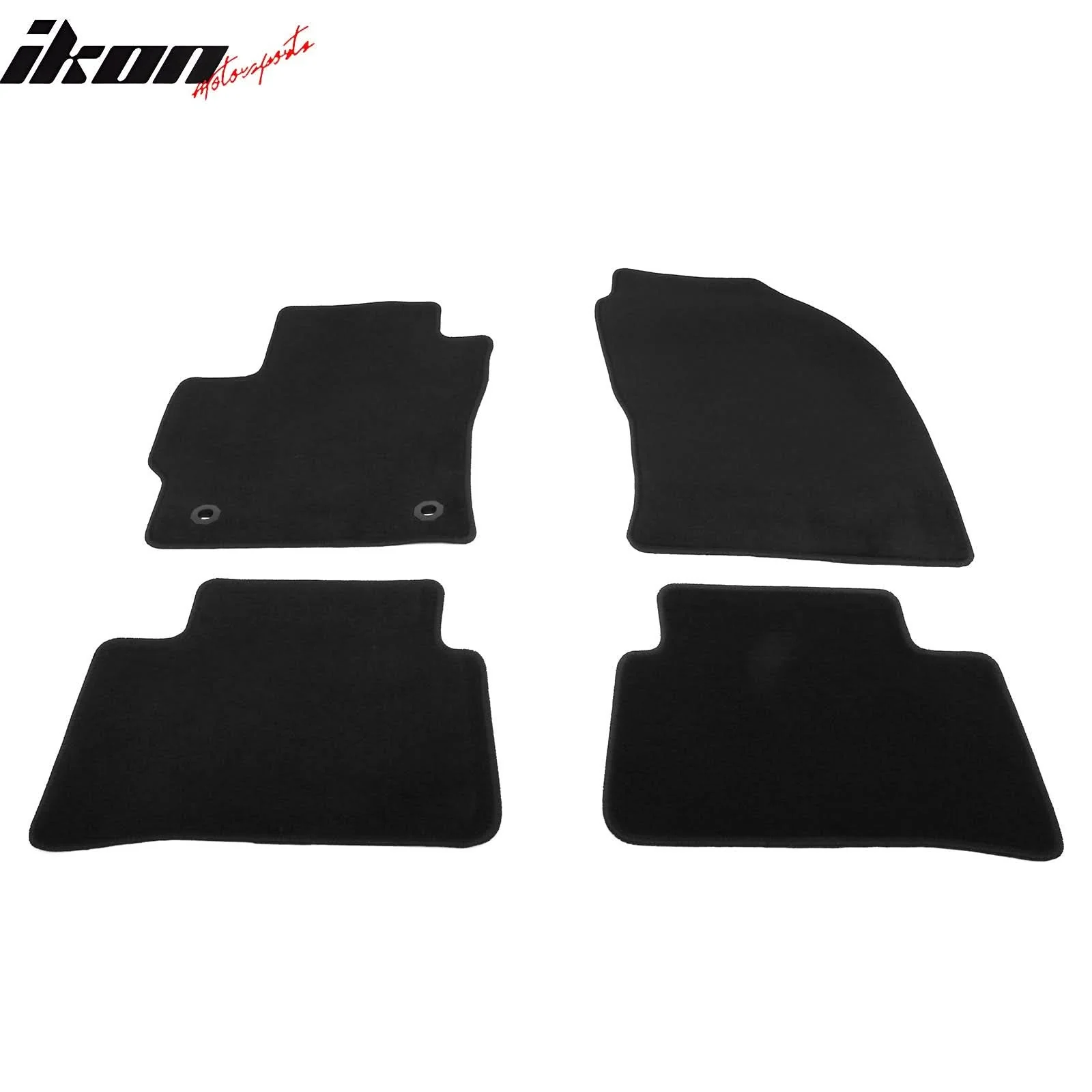 2022-2025 Toyota Corolla Cross GAS FWD Black Floor Mats Nylon 4PCS - Image 2