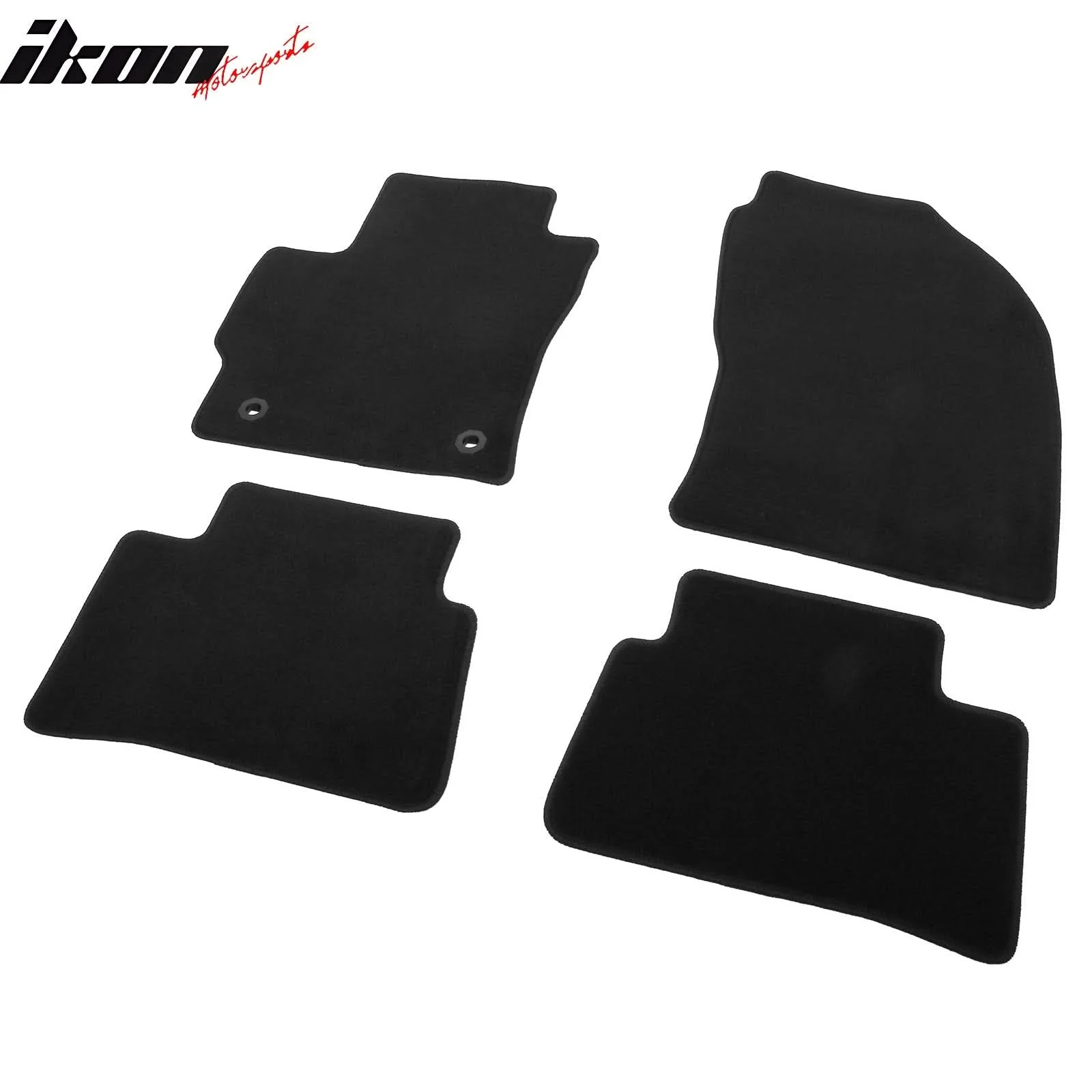 2022-2025 Toyota Corolla Cross GAS FWD Black Floor Mats Nylon 4PCS - Image 3