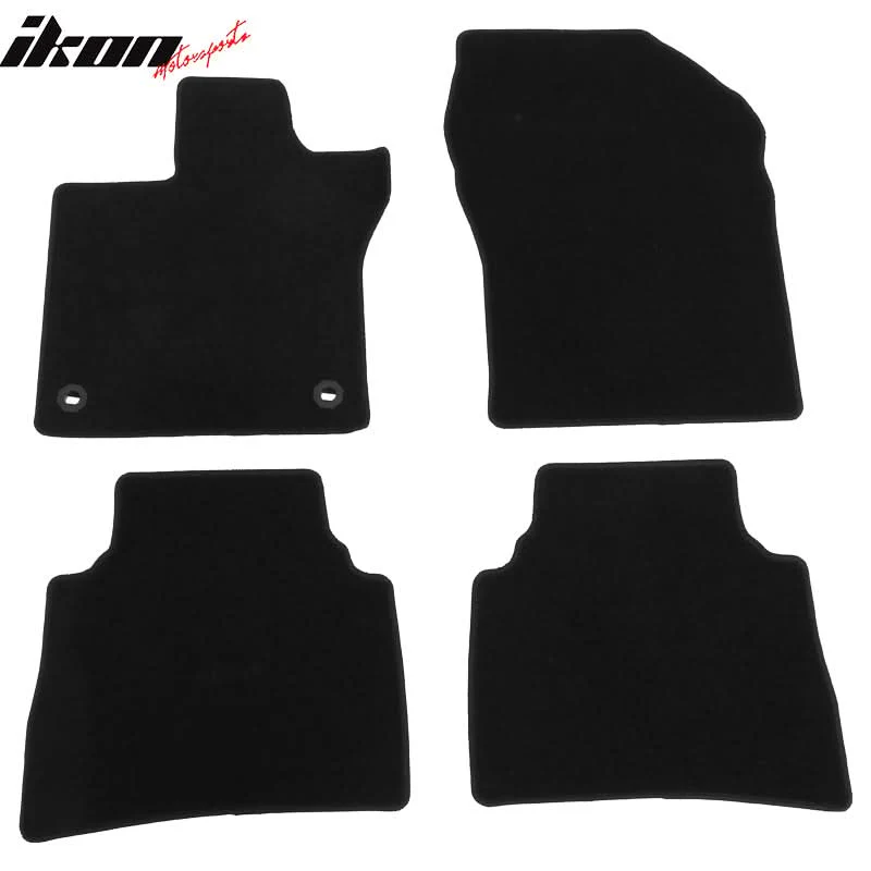 2023-2024 Toyota Prius Prime 4PCS Black Front Floor Mats Carpets Nylon - Image 2
