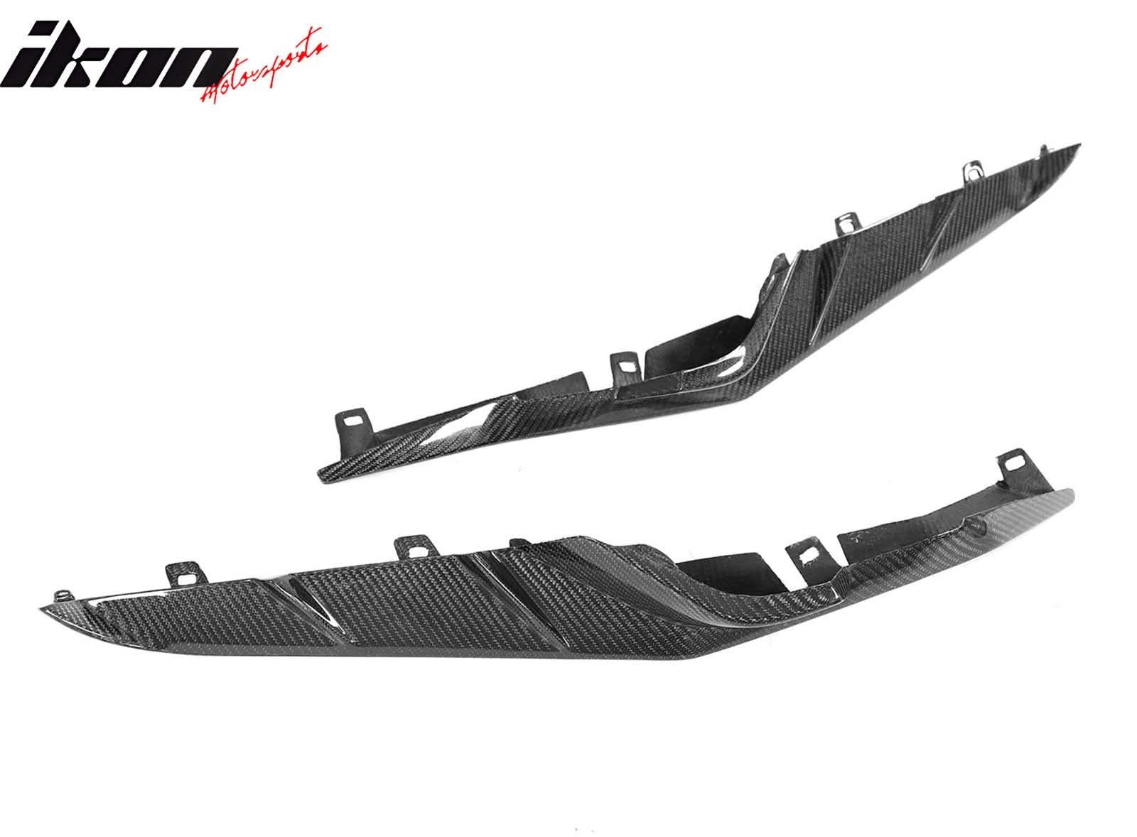2023-2025 Chevrolet Corvette C8 Front Canard Splitter Carbon Fiber - Image 6