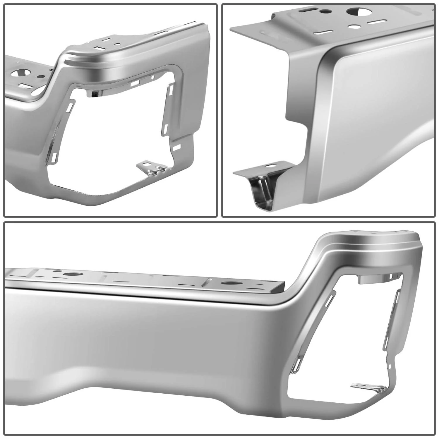 2023-2025 Ford F-250/F-350/F-450 Super Duty Rear Bumper Cover Chrome - Image 2