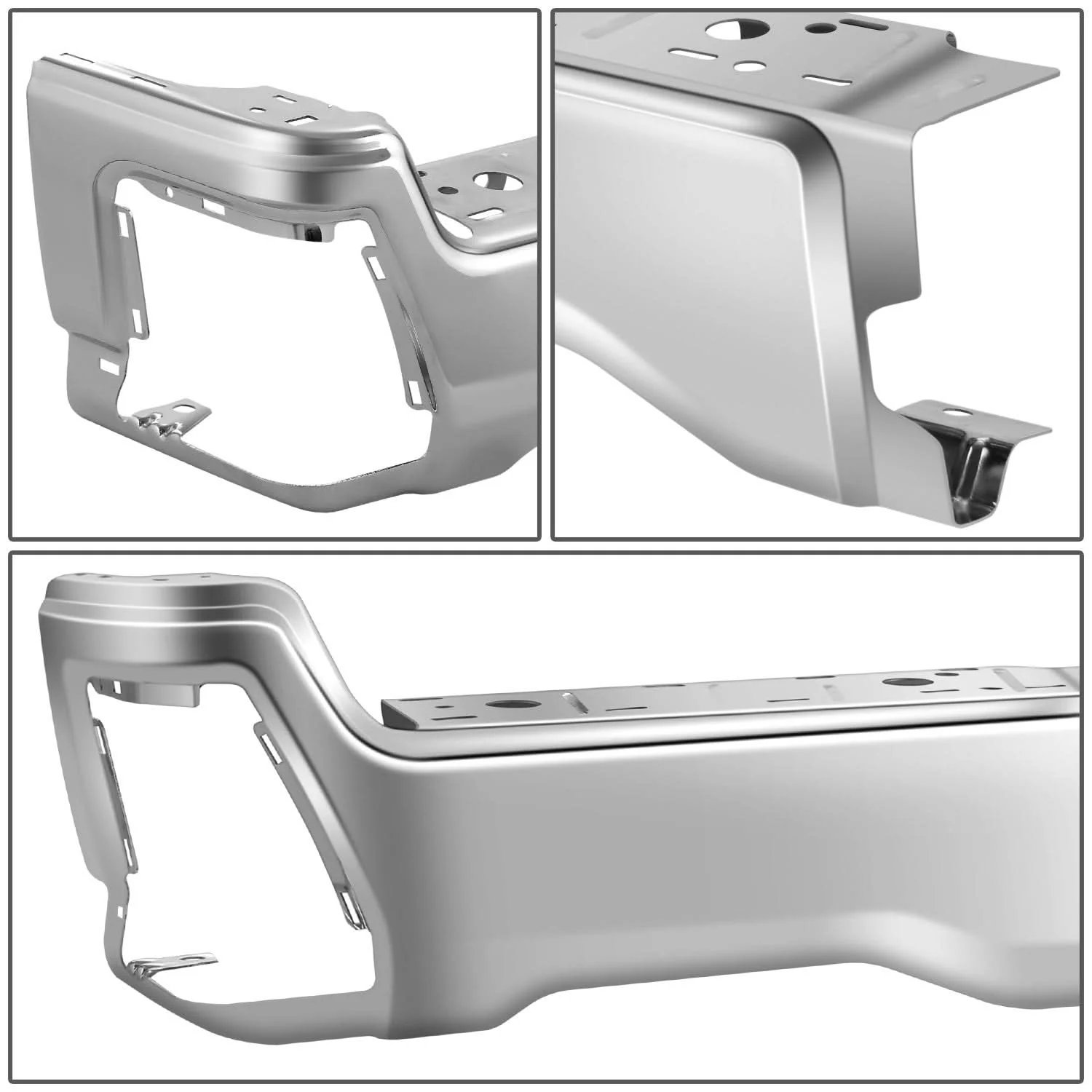 2023-2025 Ford F-250/F-350/F-450 Super Duty Rear Bumper Cover Chrome - Image 2