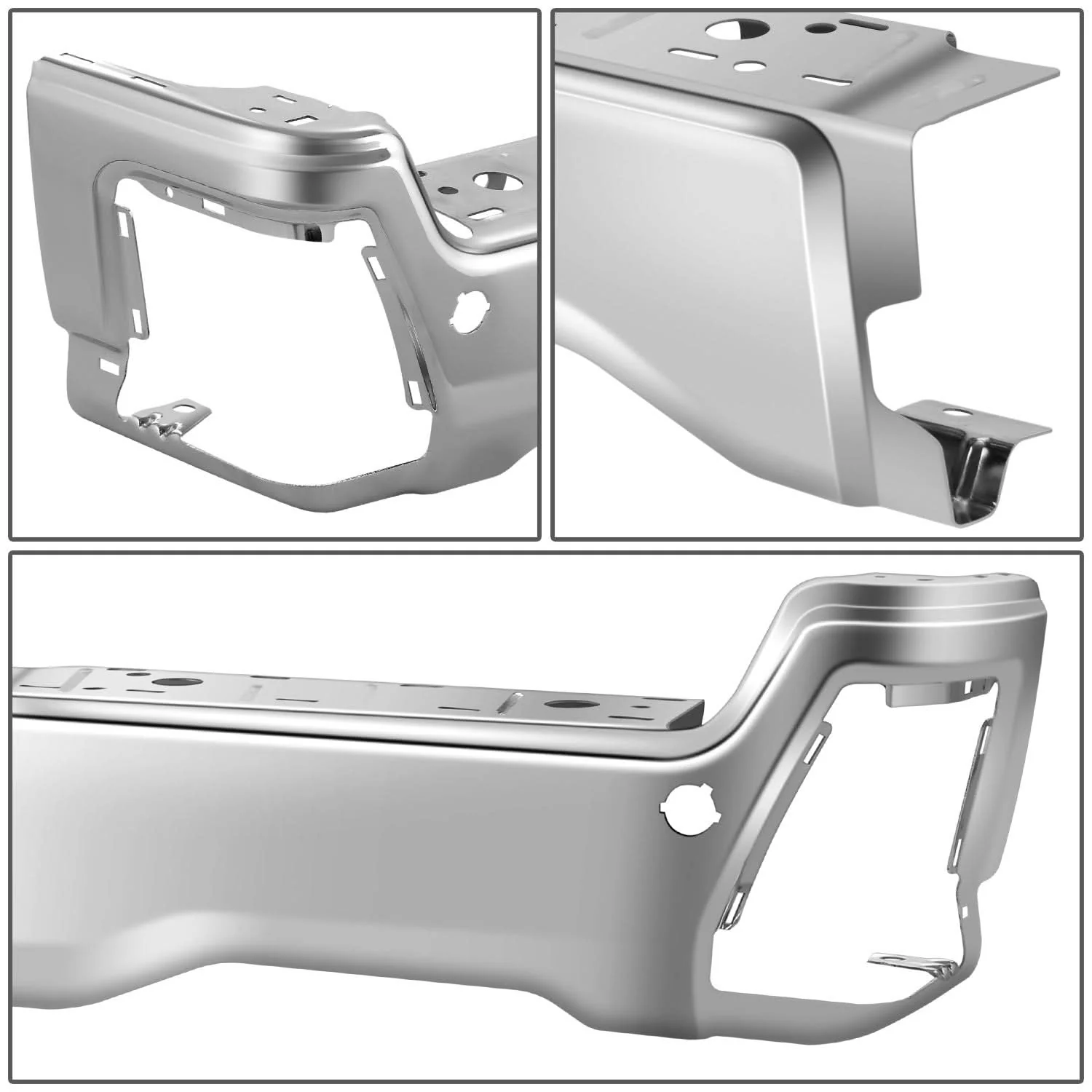 2023-2025 Ford F-250/F-350/F-450 Super Duty Rear Bumper Cover Chrome - Image 2