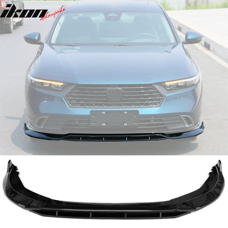 2023-2025 Honda Accord Front Bumper Lip V1 4PC Spoiler Black PP - Image 5