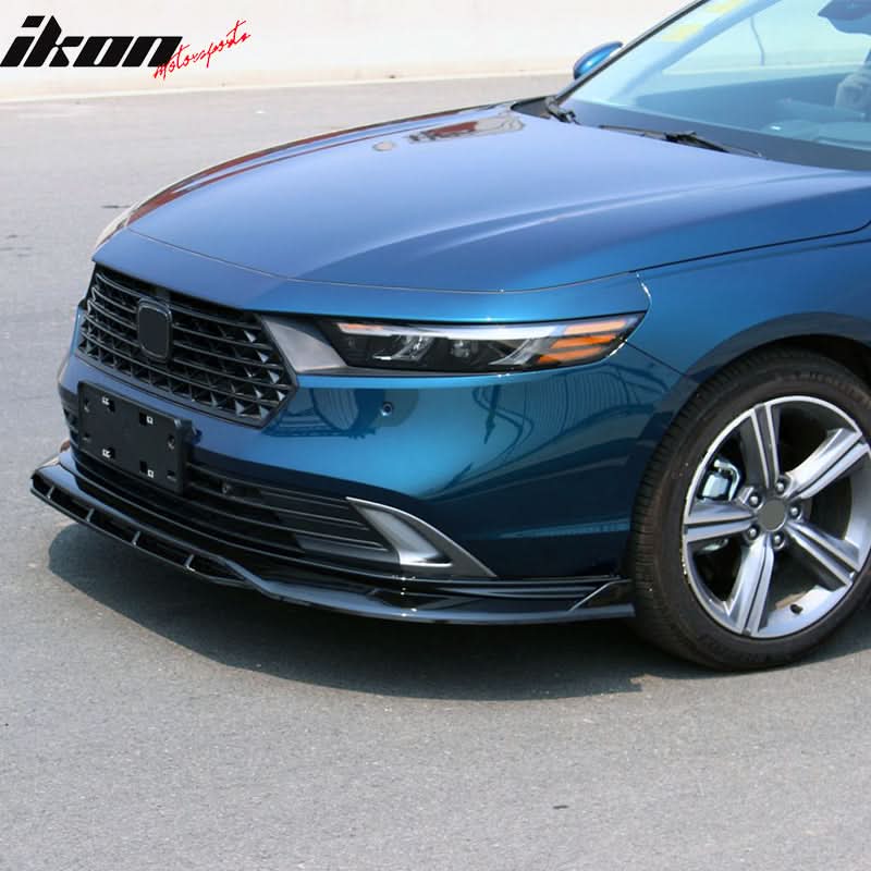 2023-2025 Honda Accord Front Bumper Lip V1 4PC Spoiler Black PP - Image 7
