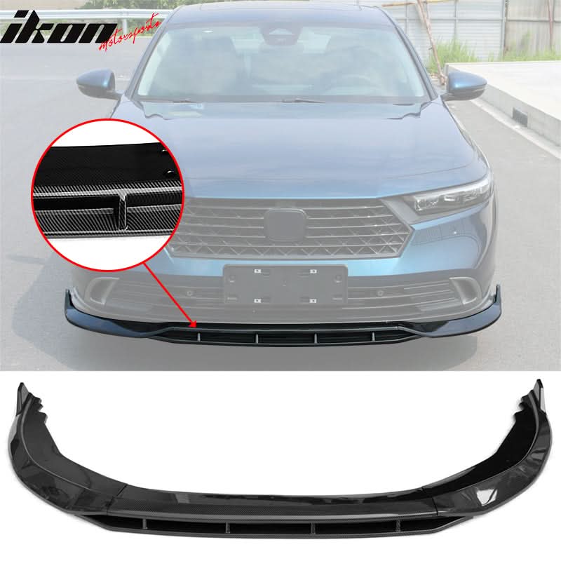 2023-2025 Honda Accord Front Bumper Lip V1 4PC Spoiler Black PP - Image 9