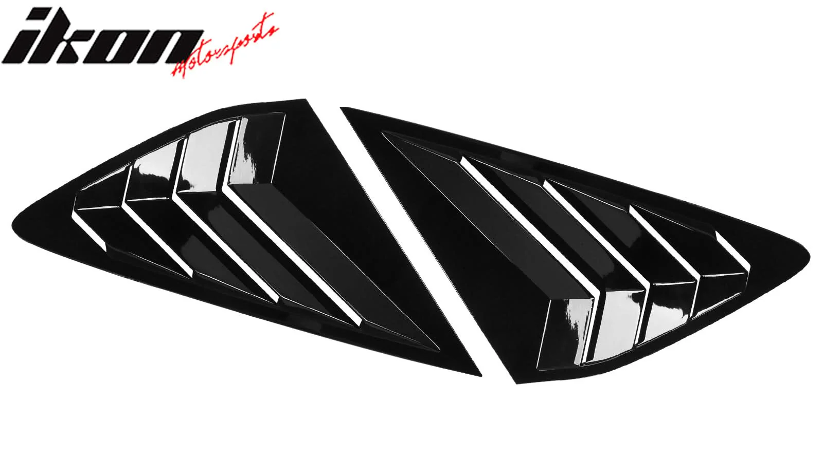2023-2025 Honda Accord IKON Black Rear Quarter Window Louver ABS - Image 10