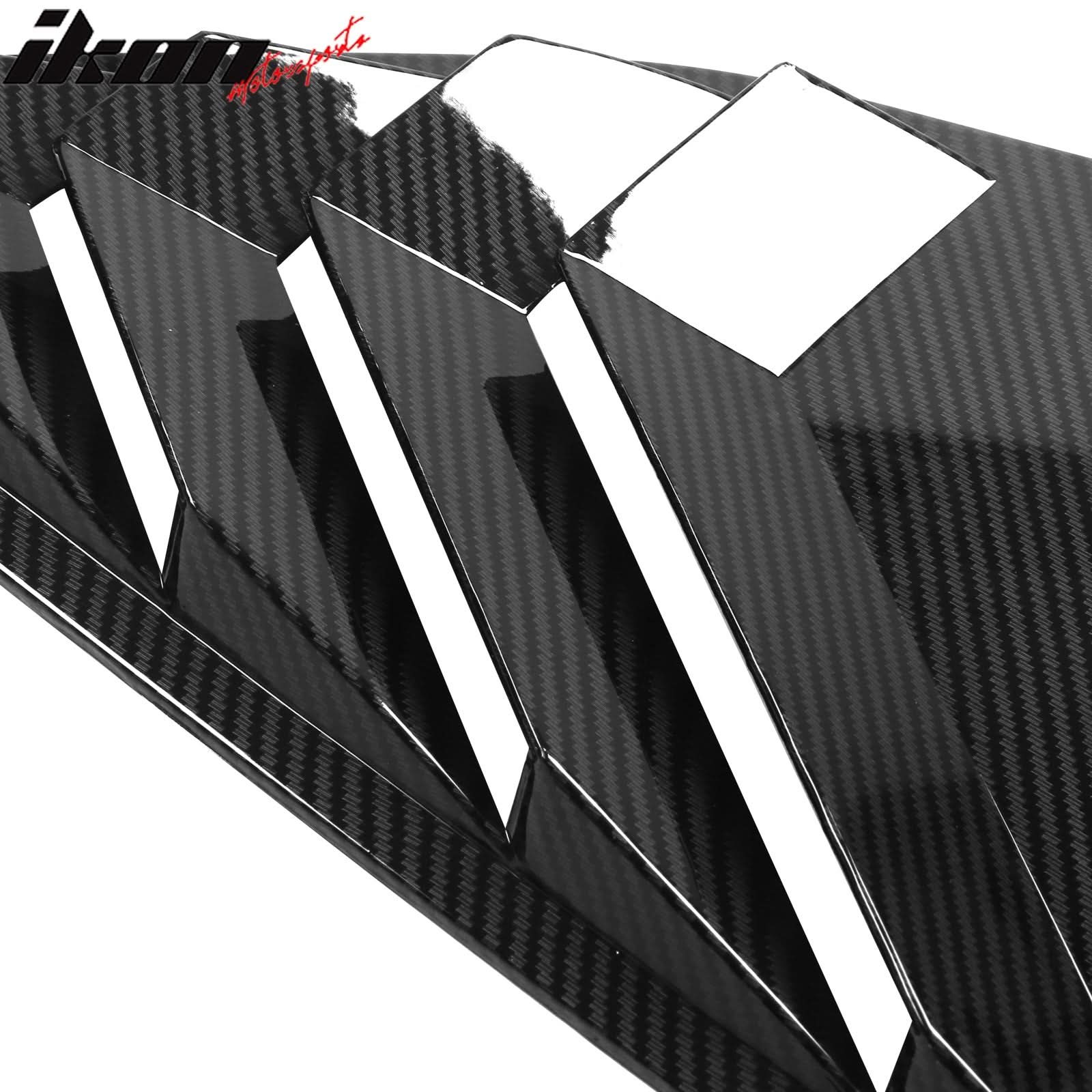 2023-2025 Honda Accord IKON Black Rear Quarter Window Louver ABS - Image 16