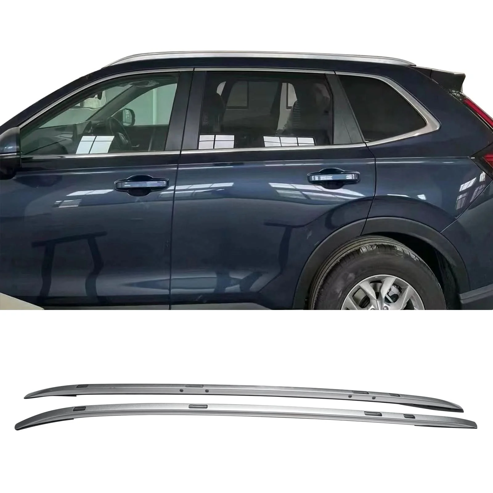 2023-2025 Honda CR-V CRV OE Style 2PCS Roof Racks Side Bar Aluminum - Image 8