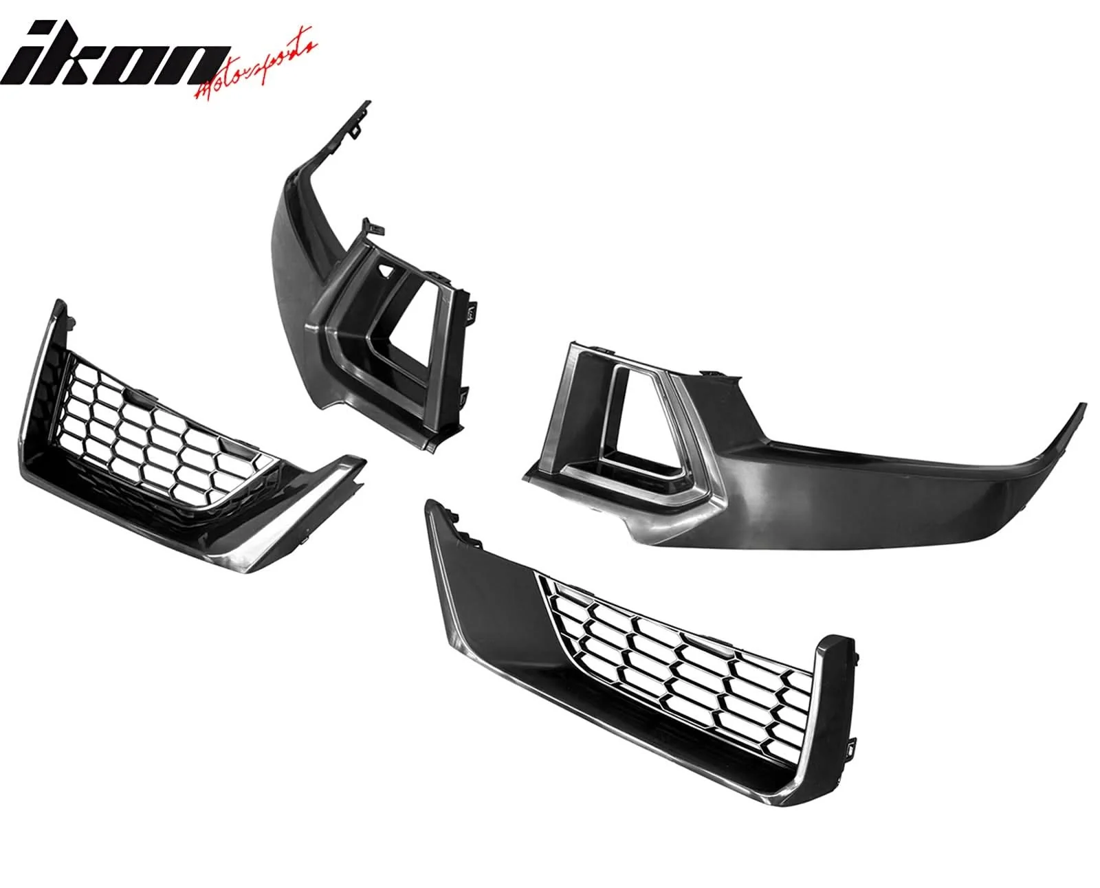 2024-2025 Ford Mustang Dark Horse Front Bumper Upper Lower Grilles ABS - Image 2