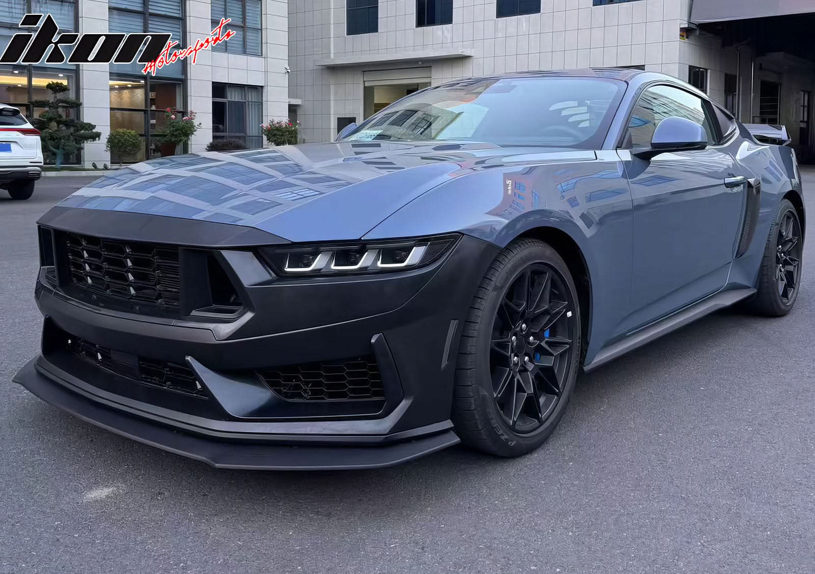 2024-2025 Ford Mustang Dark Horse Front Bumper Upper Mesh Grille ABS - Image 2