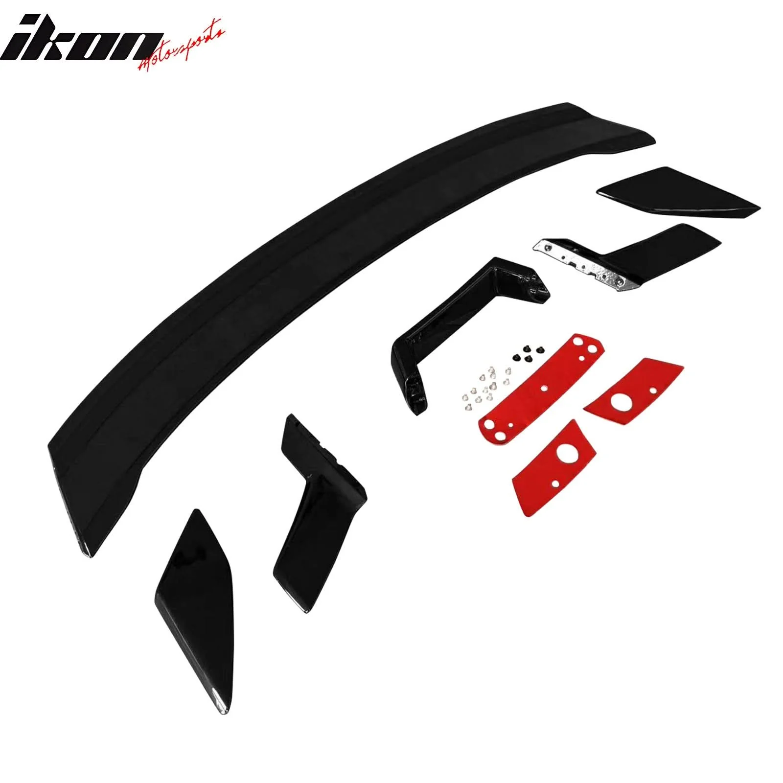 2024-2025 Ford Mustang Dark Horse Gloss Trunk Spoiler W/ Gurney Glap - Image 12