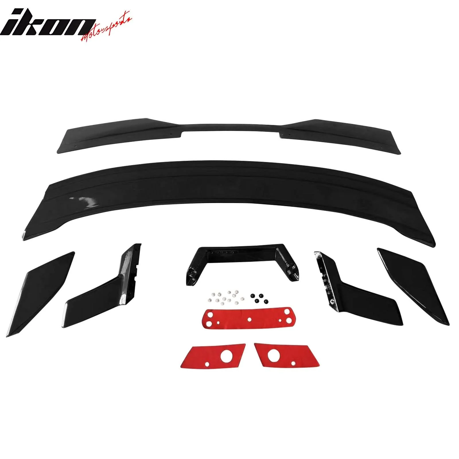 2024-2025 Ford Mustang Dark Horse Gloss Trunk Spoiler W/ Gurney Glap - Image 6