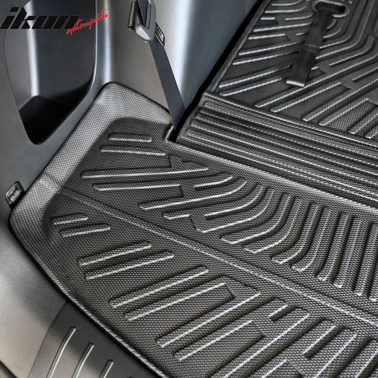 2024-2025 Hyundai Santa Fe Trunk Mat W/ Backrest Rear Seat Liner Black - Image 5