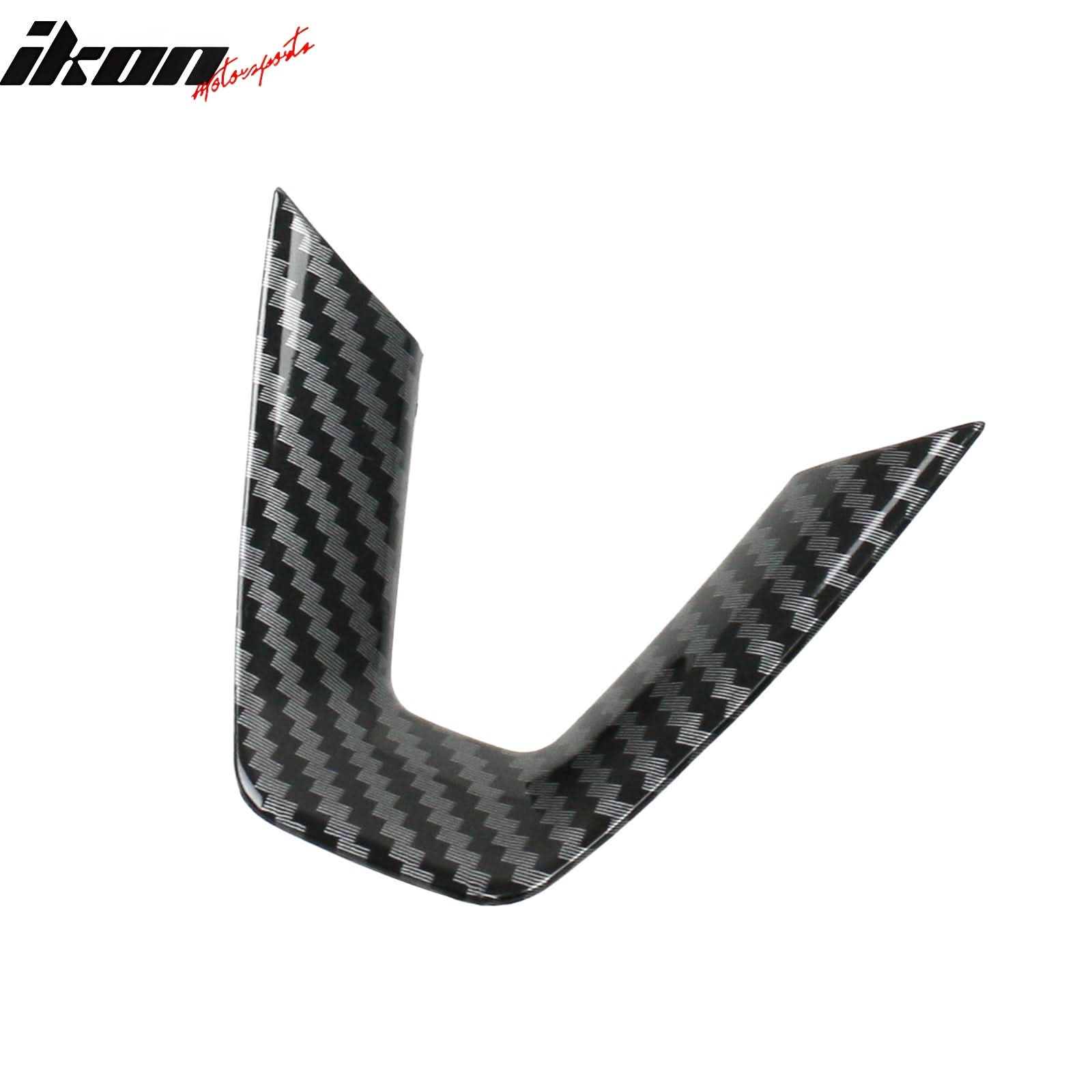 2024-2025 Tesla Model 3 Carbon Fiber Print Steering Wheel Panel Trim - Image 4