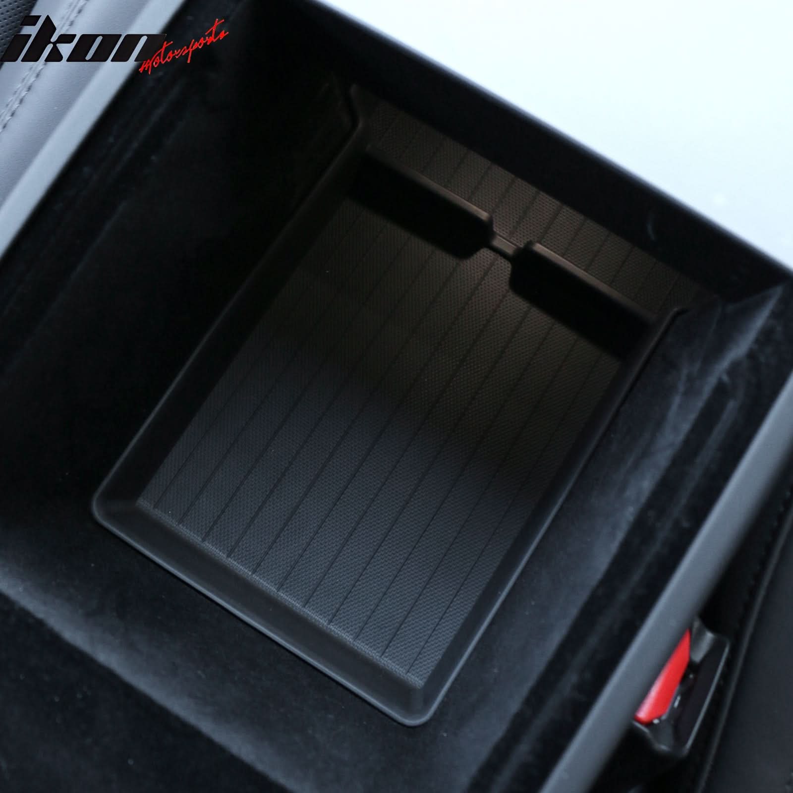2024-2025 Tesla Model 3 Lower + Upper Center Console Storage Box TPE - Image 2