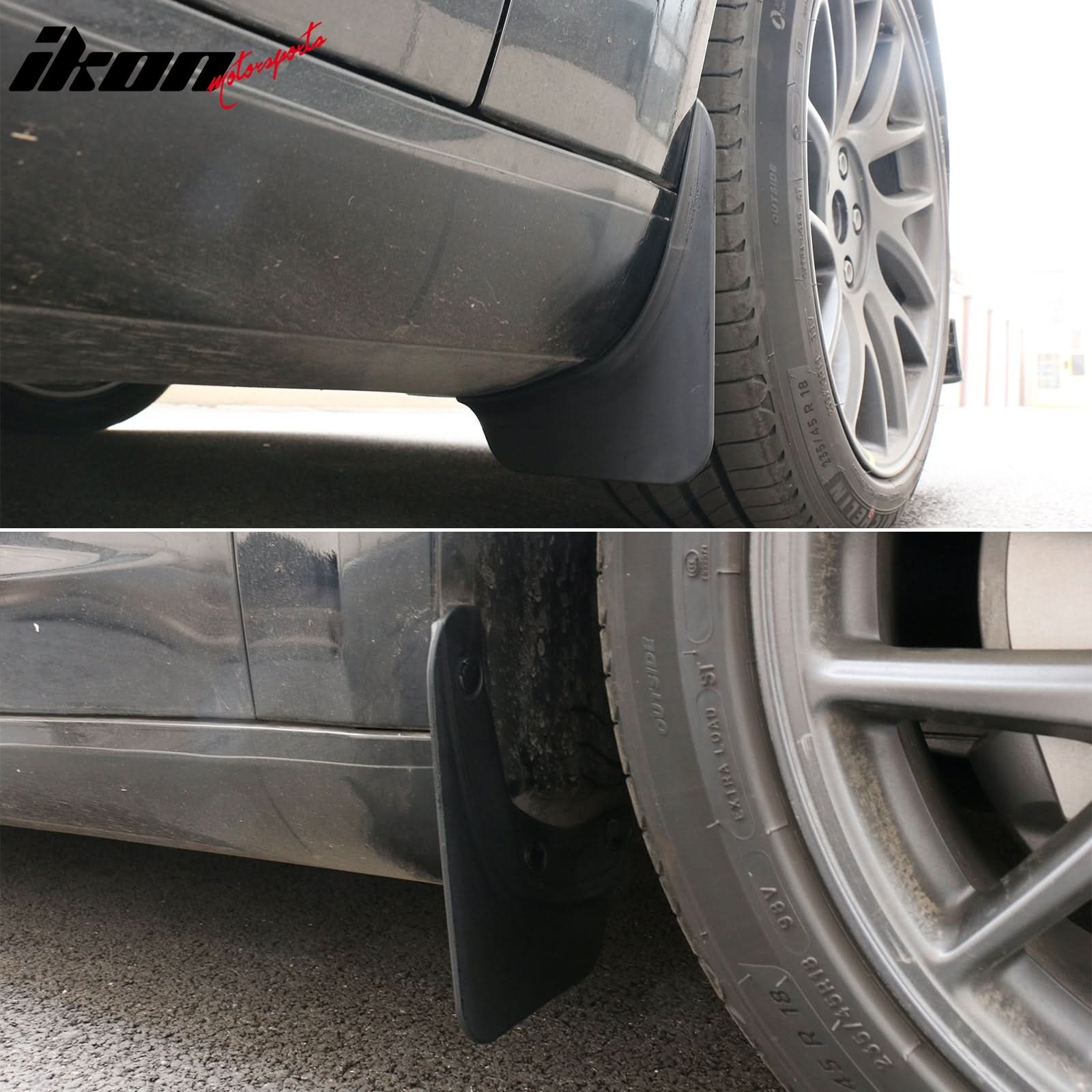 2024-2025 Tesla Model 3 OE Style Front Rear Mud Flaps Splash Guards PP - Image 3