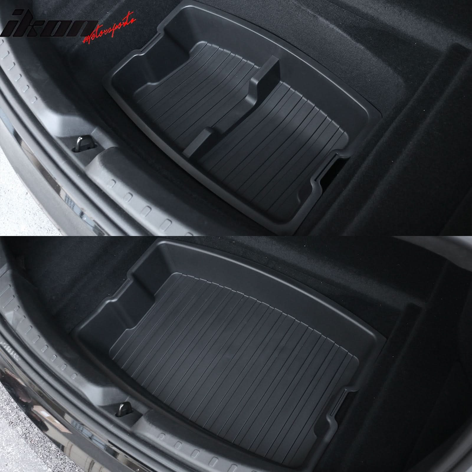 2024-2025 Tesla Model 3 Rear Trunk Lower + Upper Storage Organizer Box - Image 2