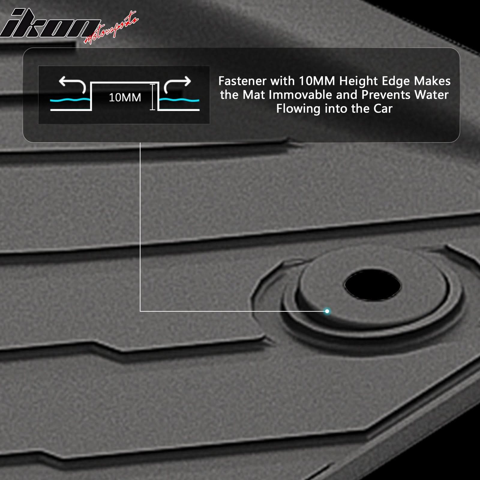2024-2025 Toyota Tacoma Crew Cab 3D Floor Mats All Weather Carpets TPE - Image 4