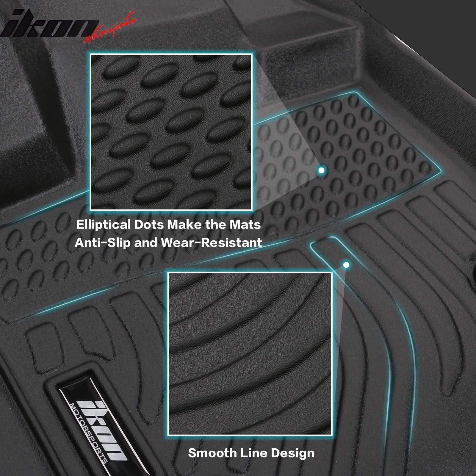 2025 Mazda CX-70 2024-2025 CX-90 3D Floor Mats Heavy Duty Carpet TPE - Image 2