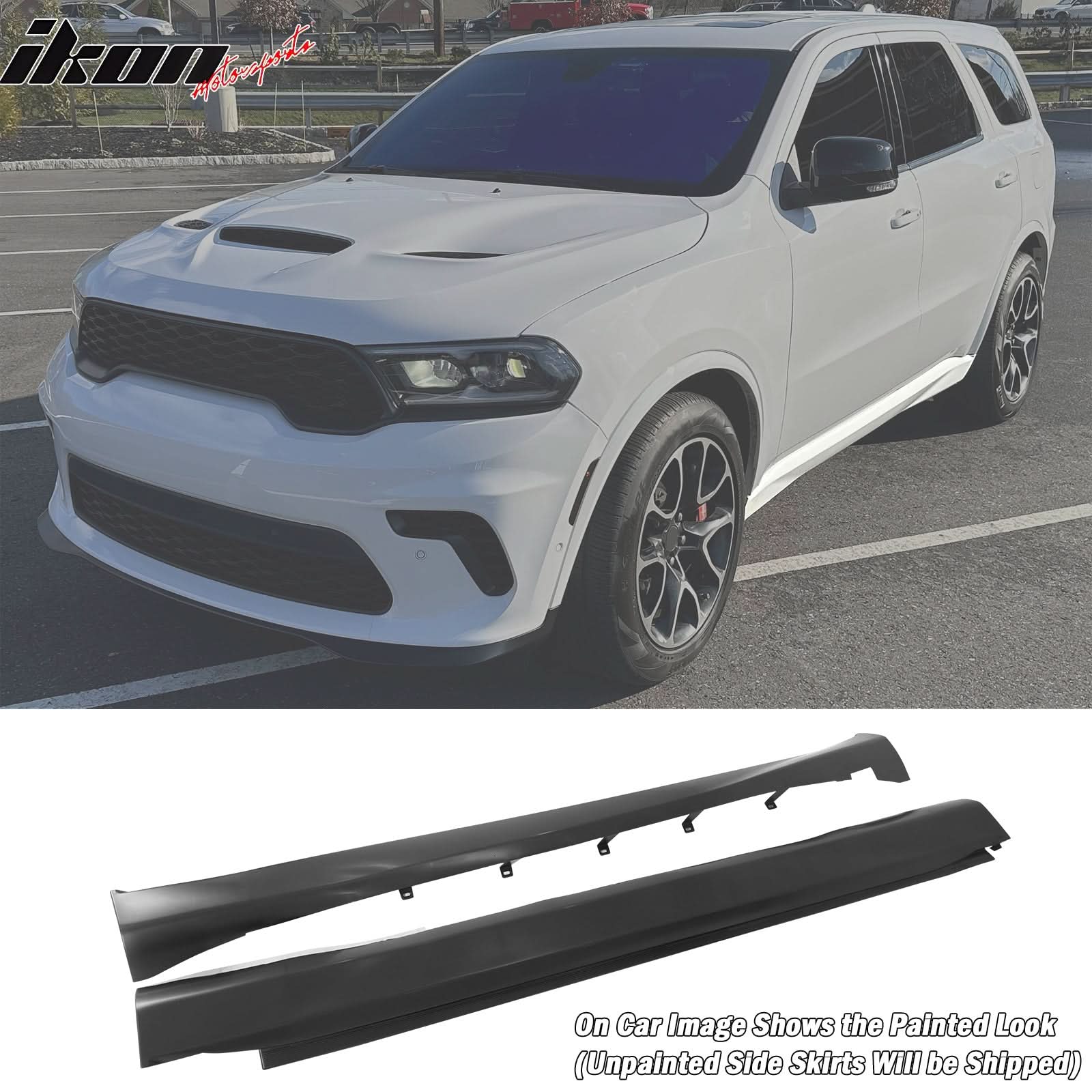 21-24 Dodge Durango Front Rear Bumper Cover Hellcat Style V2 Diffuser - Image 4