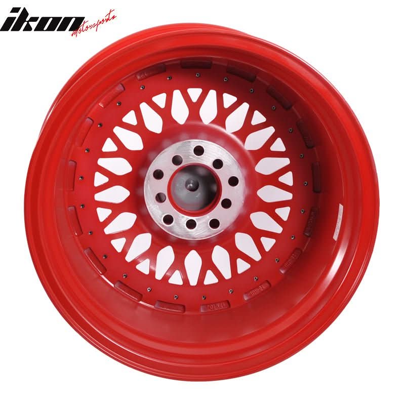 (4) 17X10 +30 5X100 / 5X114.3 Step Lip Deep Dish Mesh Wheels Rim - Image 7