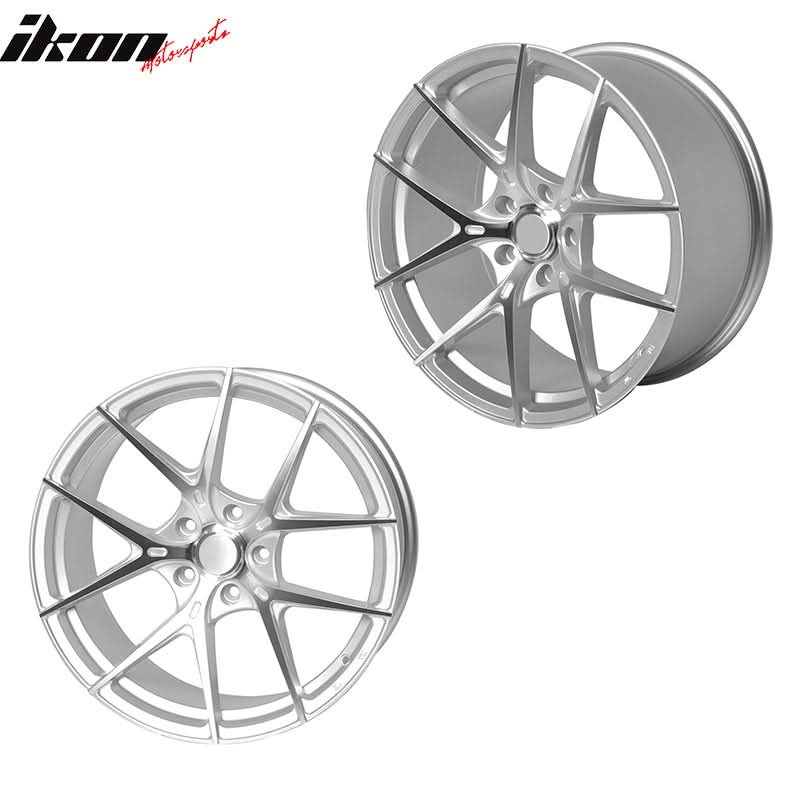 (4) 19X8.5 +35 5X114.3 5 Split Spoke Wheels Rims Replacement For Car - Image 3