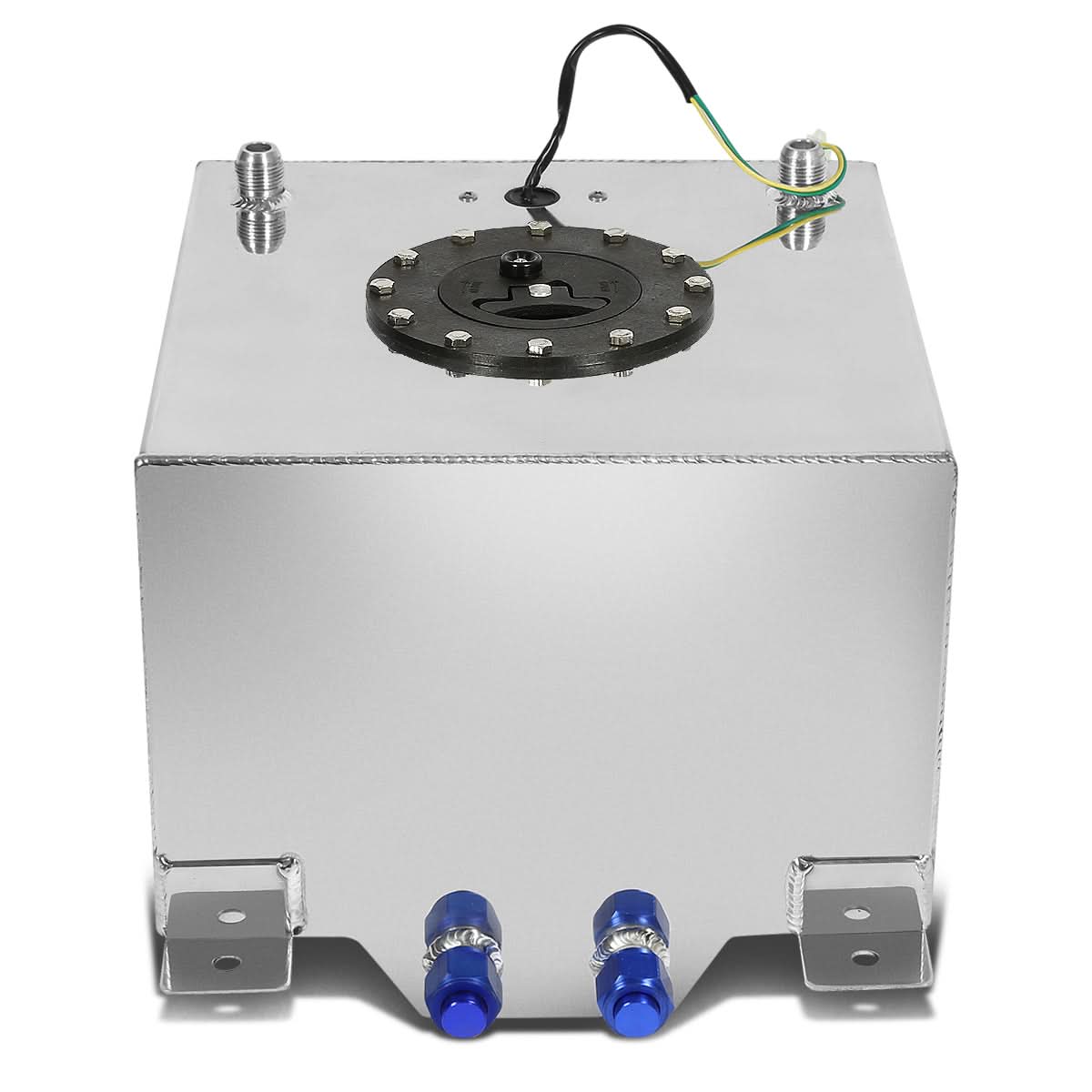 5 Gallon Aluminum Fuel Cell Gas Tank with Level Sender - Polished - Image 2
