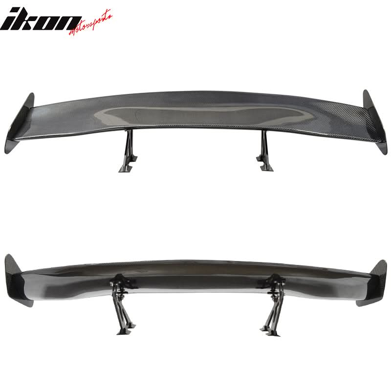 56"Inch GT Style 3D Carbon Fiber Racing Race Drag Trunk Spoiler Wing - Image 3