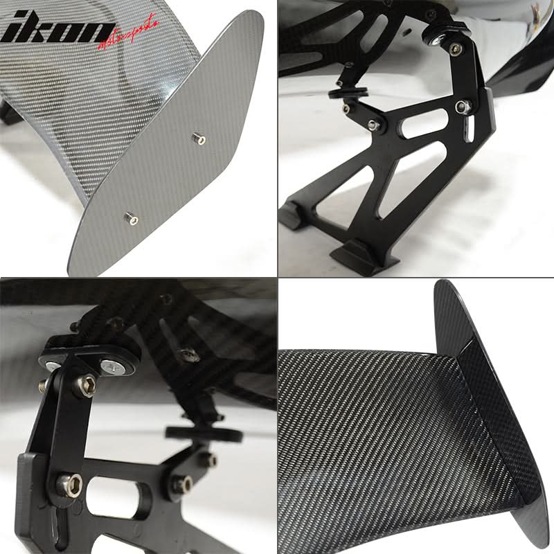 56"Inch GT Style 3D Carbon Fiber Racing Race Drag Trunk Spoiler Wing - Image 5