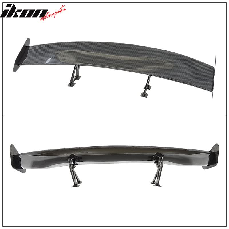 56"Inch GT Style 3D Carbon Fiber Racing Race Drag Trunk Spoiler Wing - Image 8