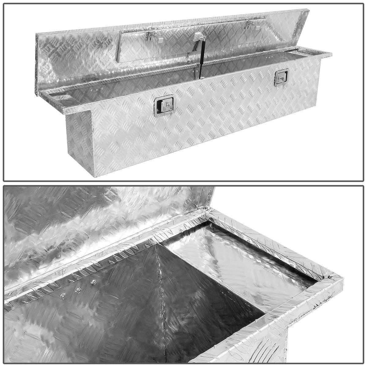 63" Crossover Truck Tool Box with Lock & Key Aluminum - Image 4