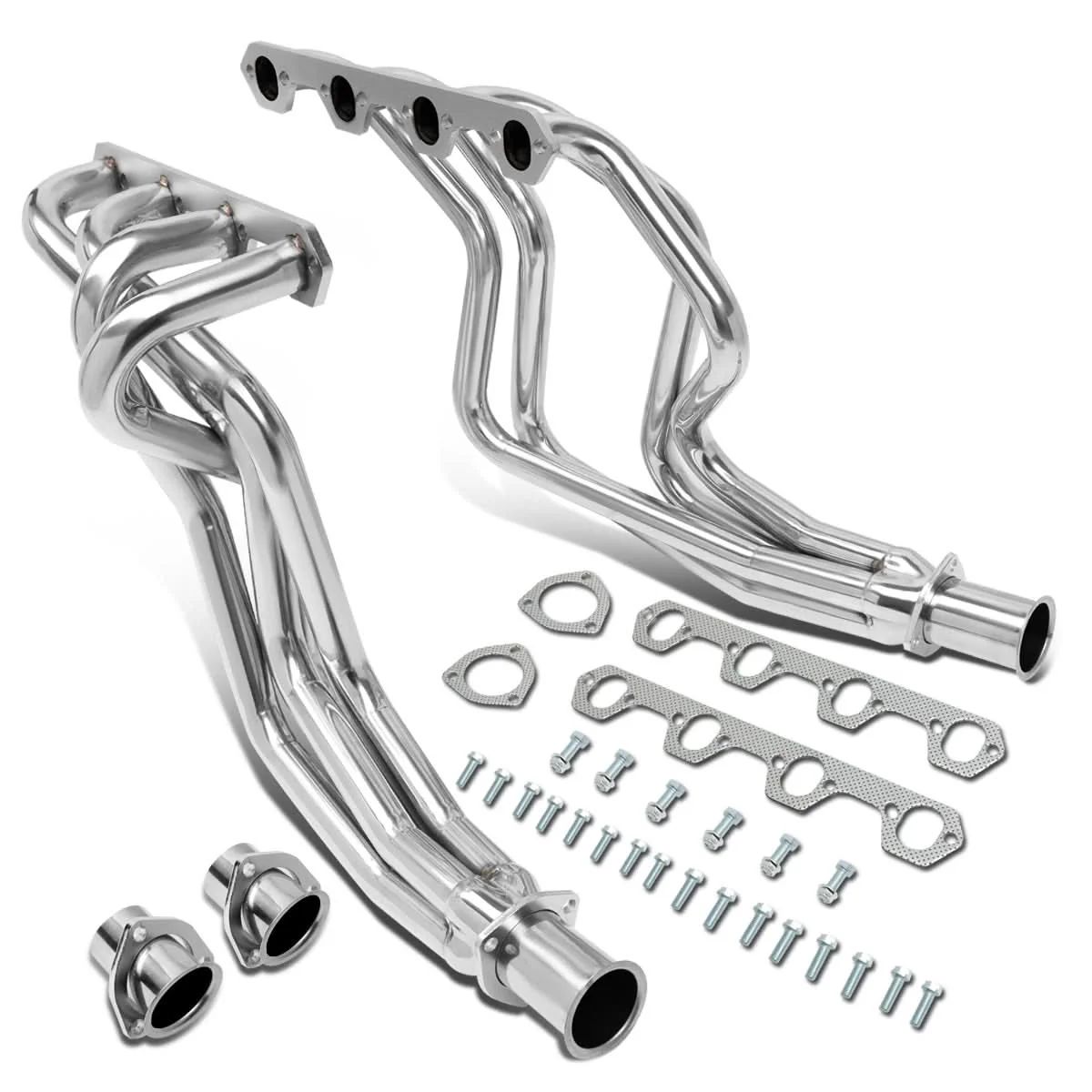 80-95 Ford F-150/F-250/F-350 Bronco Long Tube Headers Stainless Steel - Image 2