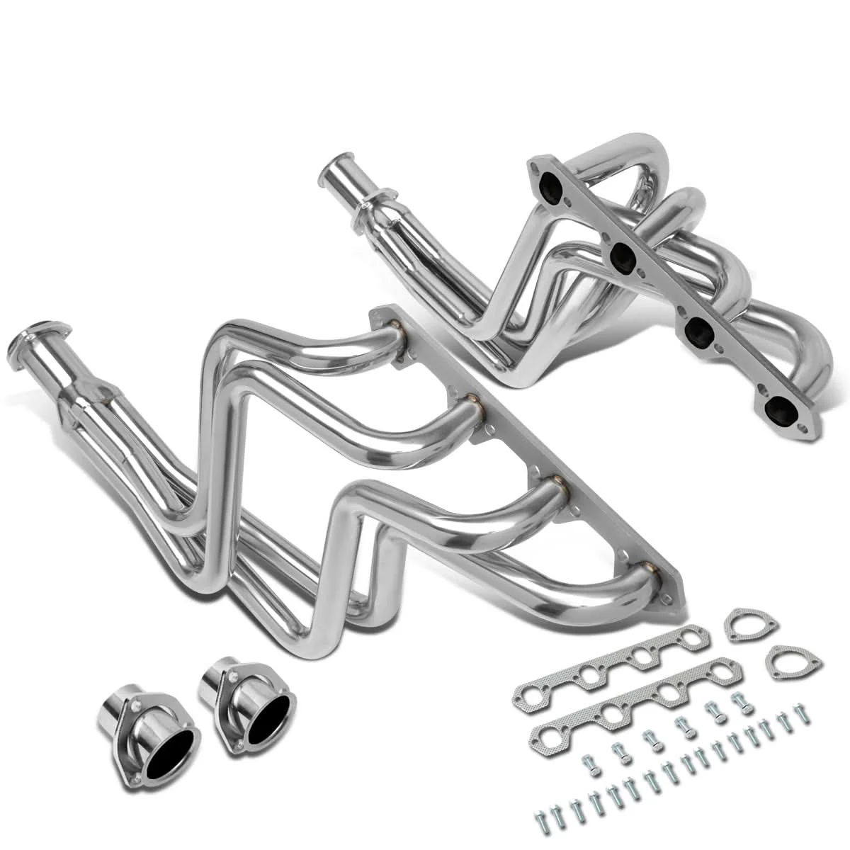 80-95 Ford F-150/F-250/F-350 Bronco Long Tube Headers Stainless Steel - Image 3