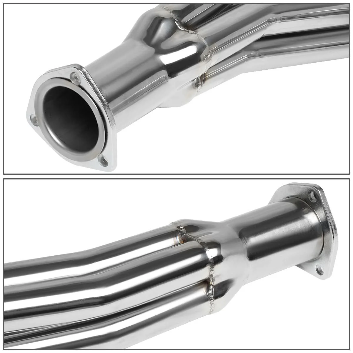 80-95 Ford F-150/F-250/F-350 Bronco Long Tube Headers Stainless Steel - Image 6