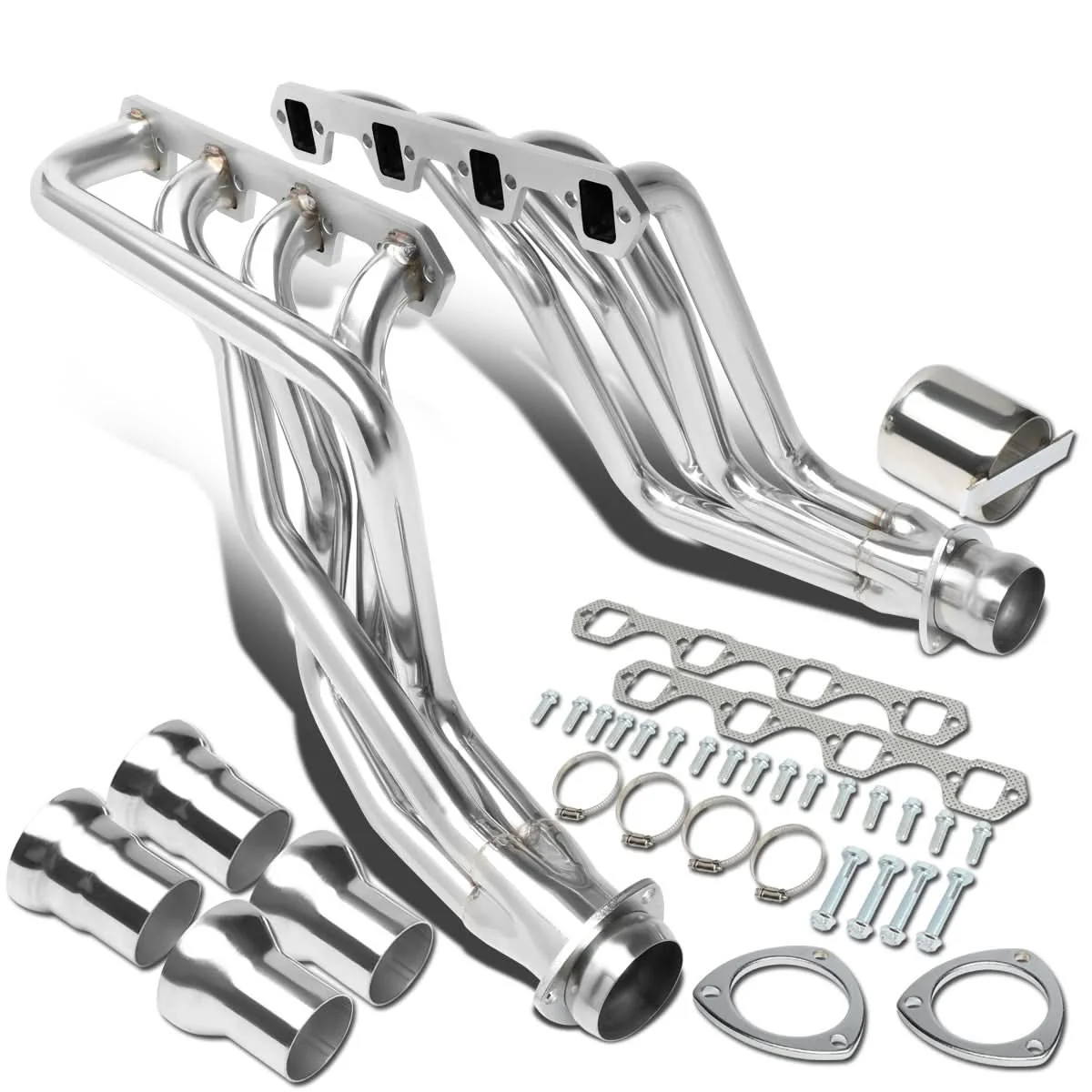 80-96 Ford F-150 F-250 F-350 Bronco Long Tube Header Stainless Steel