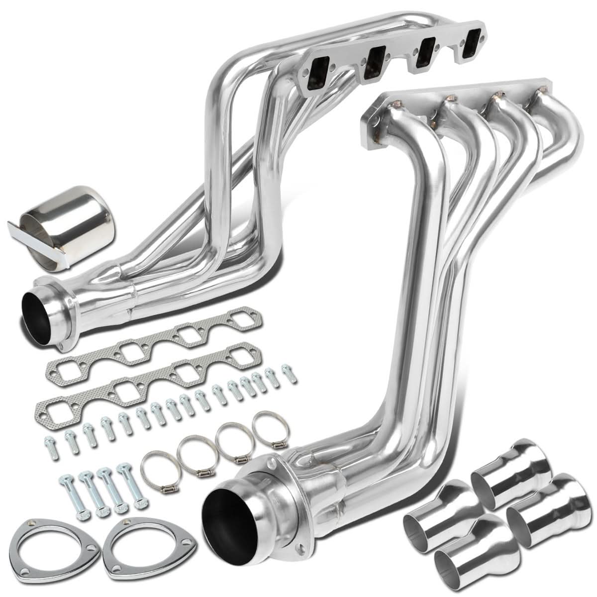 80-96 Ford F-150 F-250 F-350 Bronco Long Tube Header Stainless Steel - Image 2
