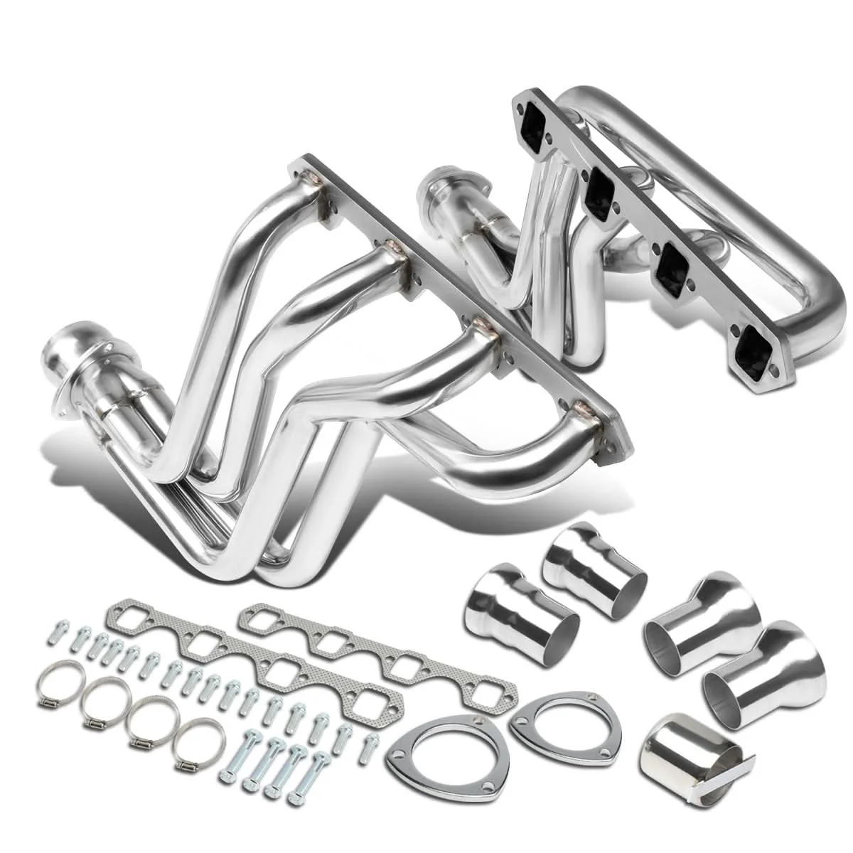 80-96 Ford F-150 F-250 F-350 Bronco Long Tube Header Stainless Steel - Image 3