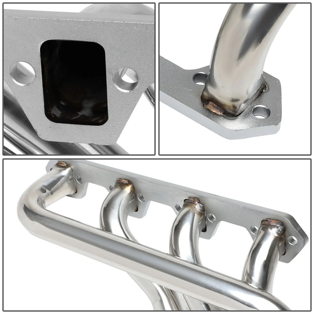 80-96 Ford F-150 F-250 F-350 Bronco Long Tube Header Stainless Steel - Image 5