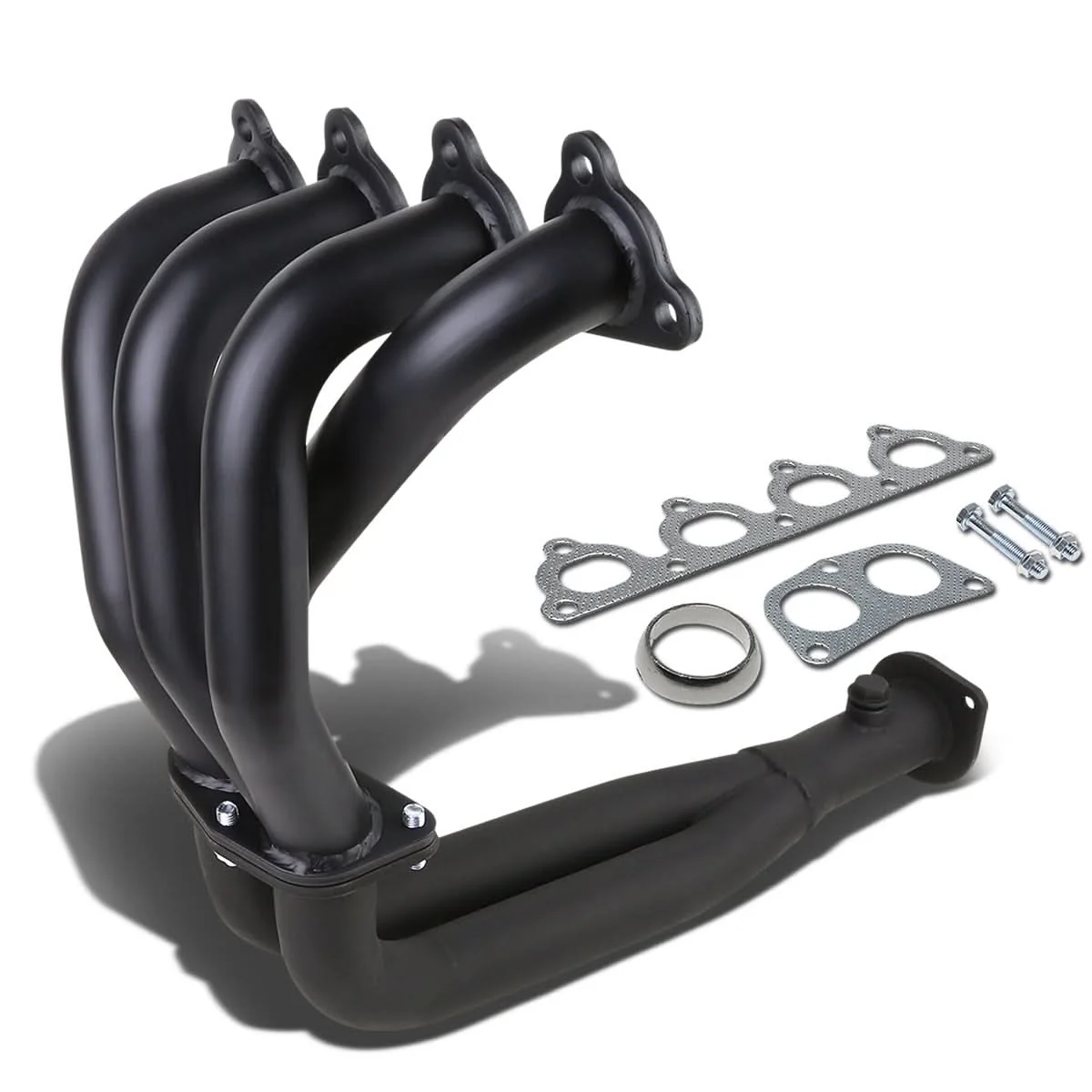 88-00 Honda Civic/Del Sol/CRX Header - Stainless Steel Black