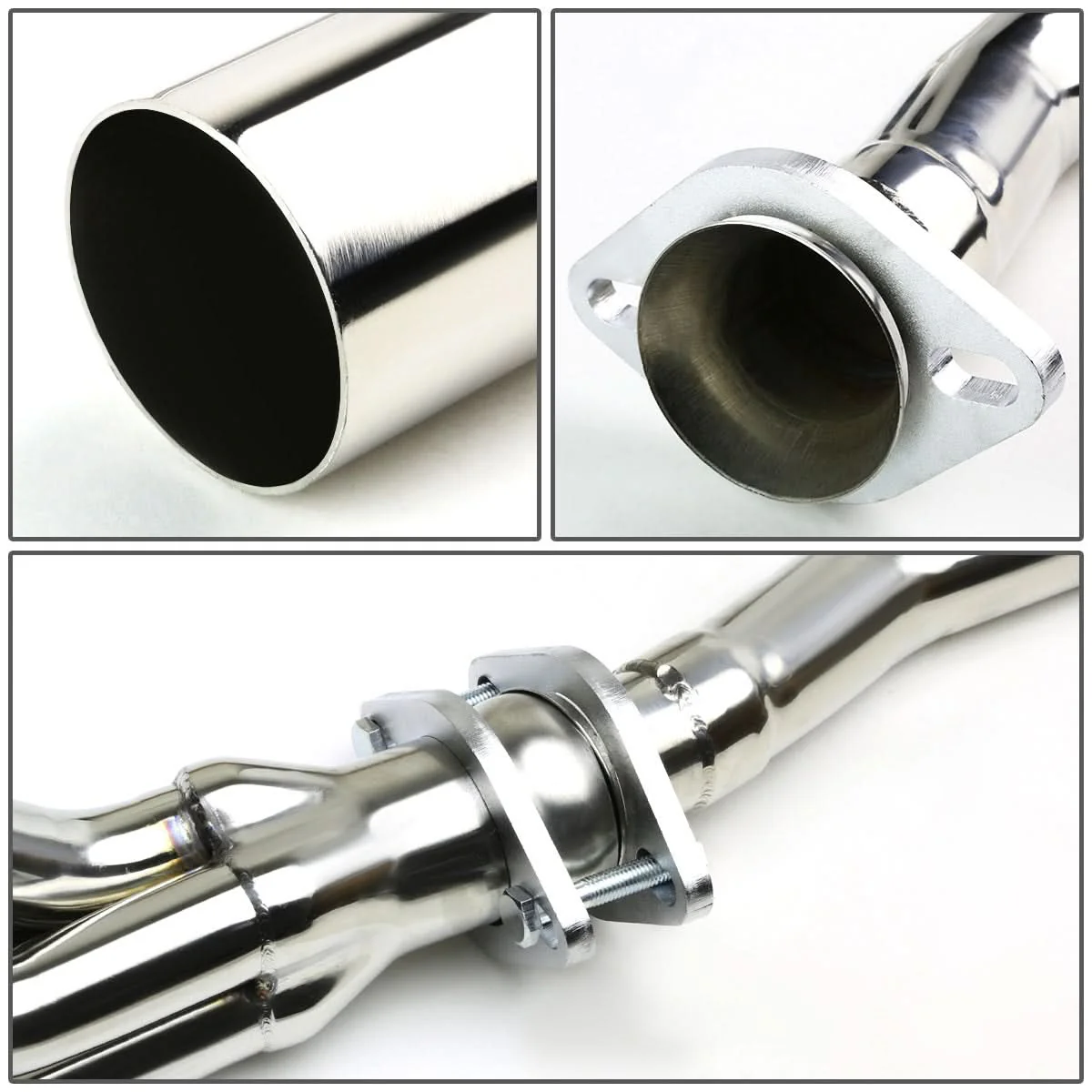 90-97 Nissan Hardbody Pickup Long Tube Header Stainless Steel - Image 3