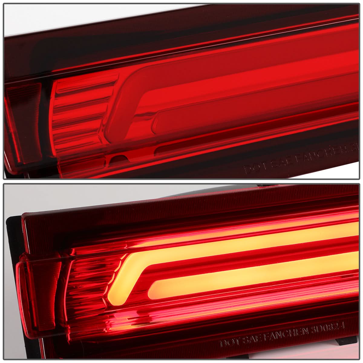 91-96 Chevrolet Corvette 3D LED Third Brake Light Red - Image 3