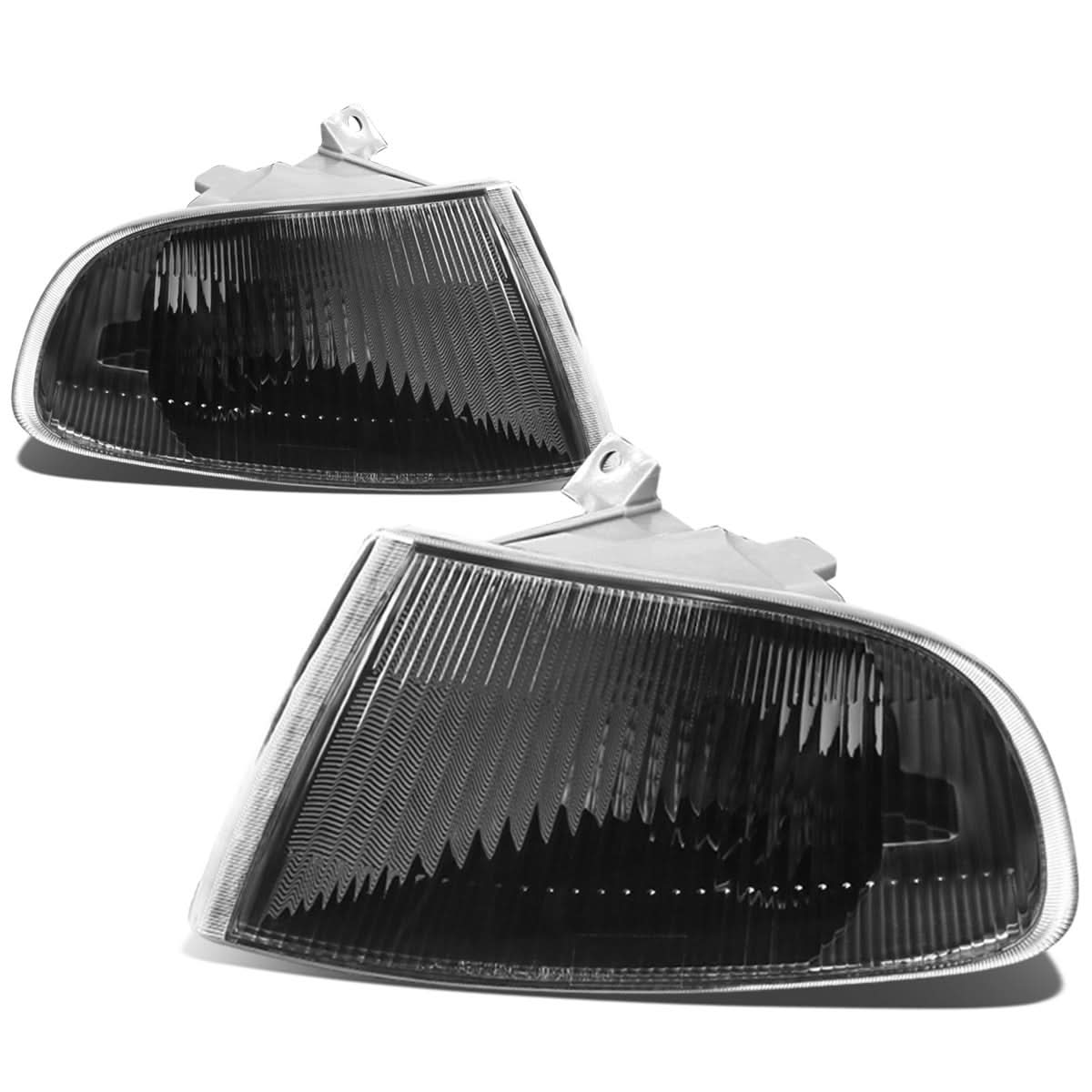 92-95 Honda Civic 2-Door Black Corner Lights - Image 2