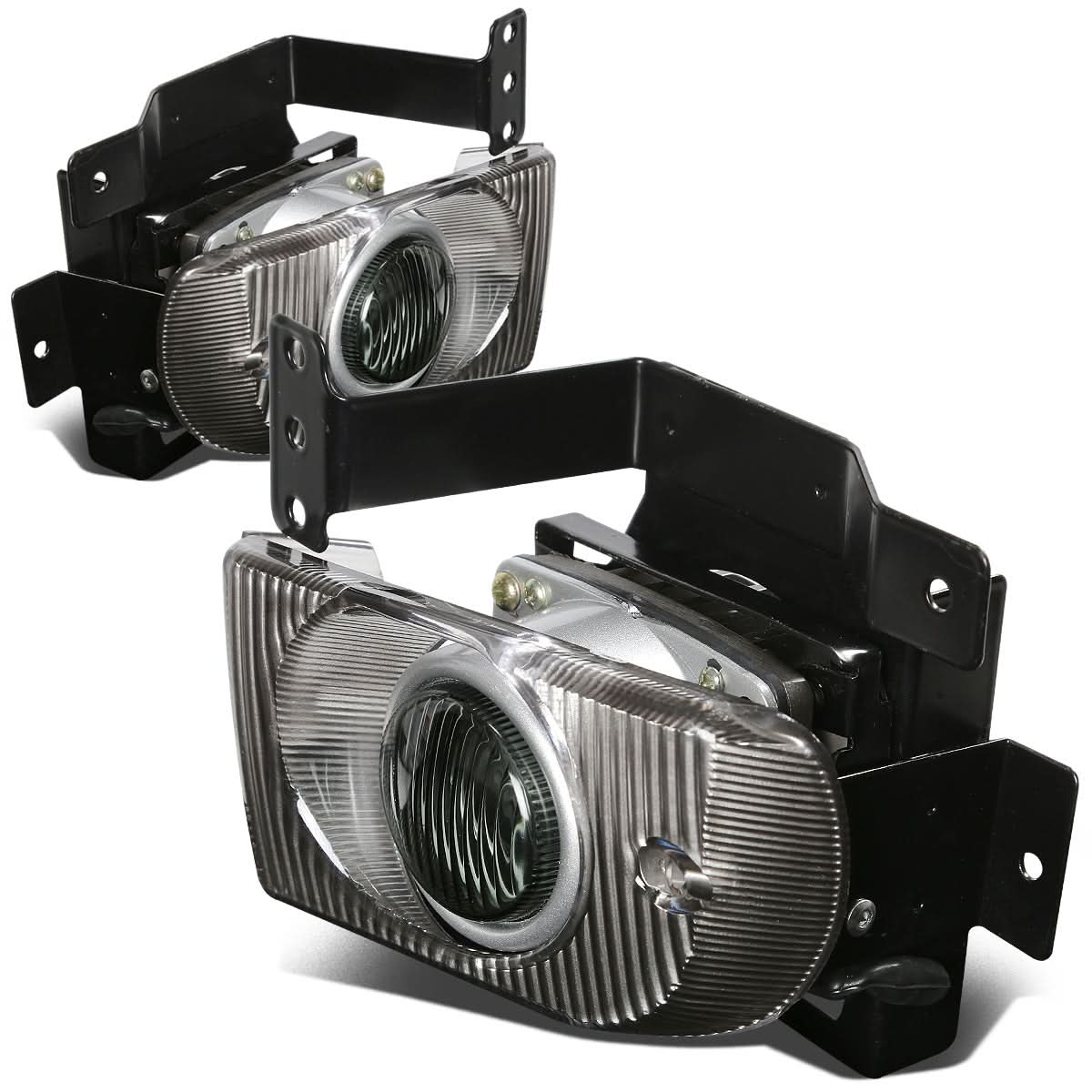 92-95 Honda Civic 4-Door Fog Lights with Switch - Smoke - Image 3