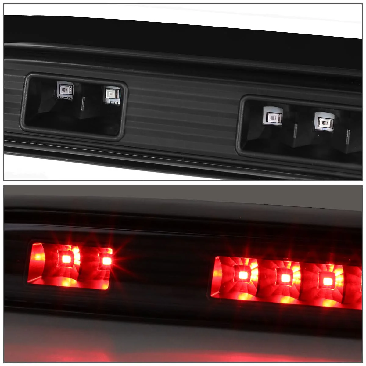 92-97 Ford F-150 Bronco F-250 F-350 LED 3rd Brake Light Black - Image 3